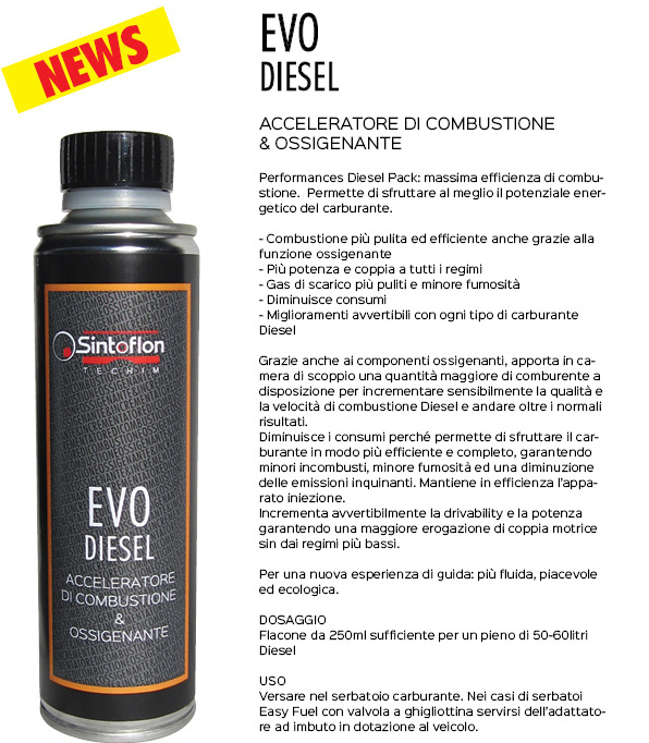 acceleratore di combustione e ossigenante diesel